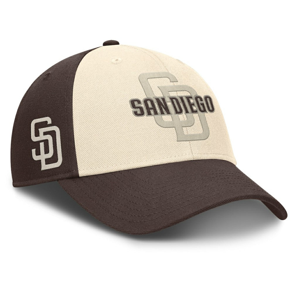 San Diego Padres Statement Club Performance Adjustable Hat Brown/Natural | Nike