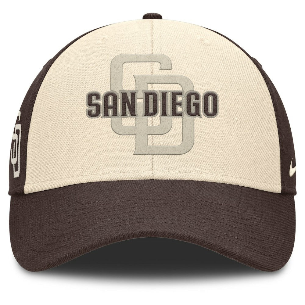 San Diego Padres Statement Club Performance Adjustable Hat Brown/Natural | Nike