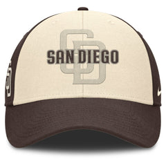 San Diego Padres Statement Club Performance Adjustable Hat Brown/Natural | Nike