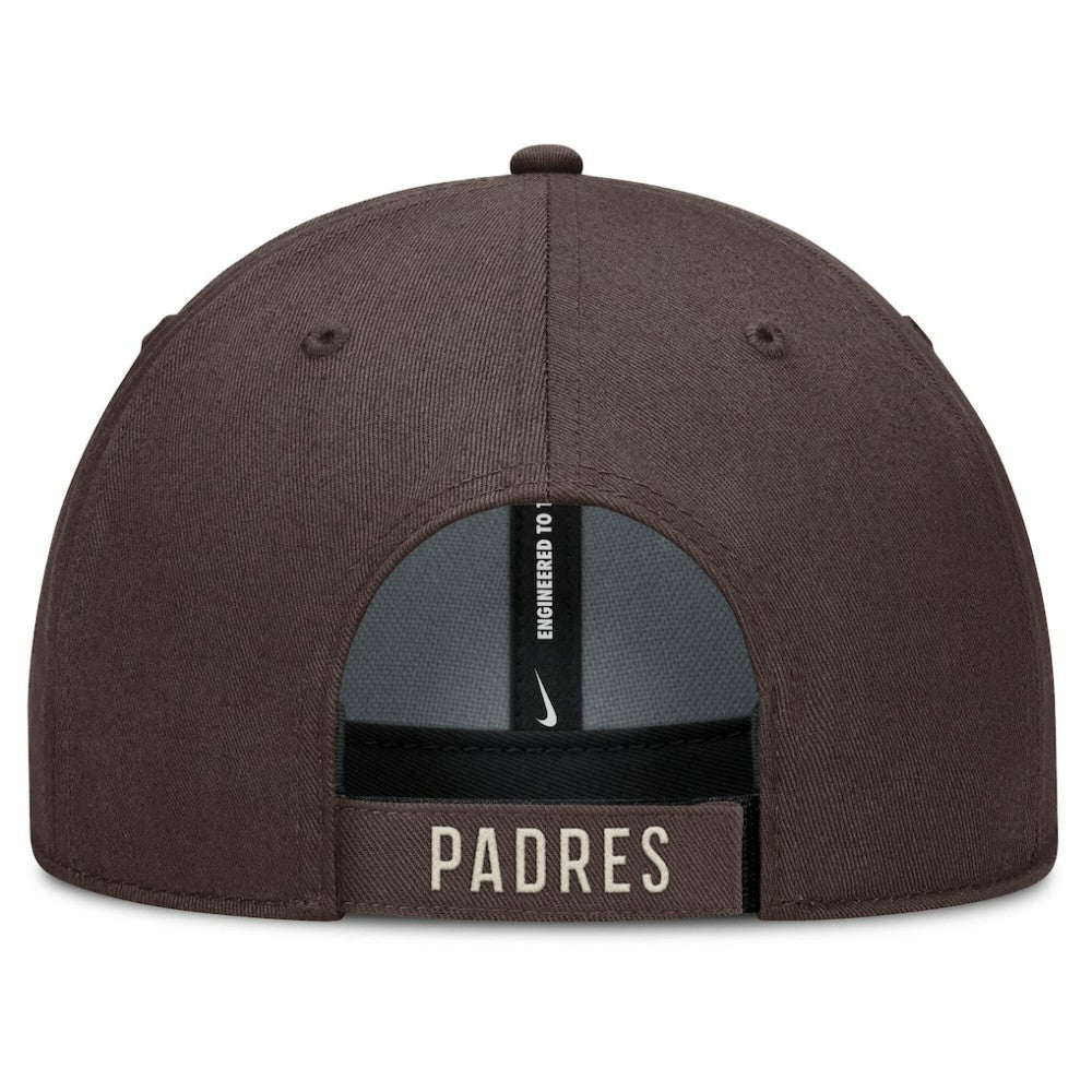 San Diego Padres Statement Club Performance Adjustable Hat Brown/Natural | Nike