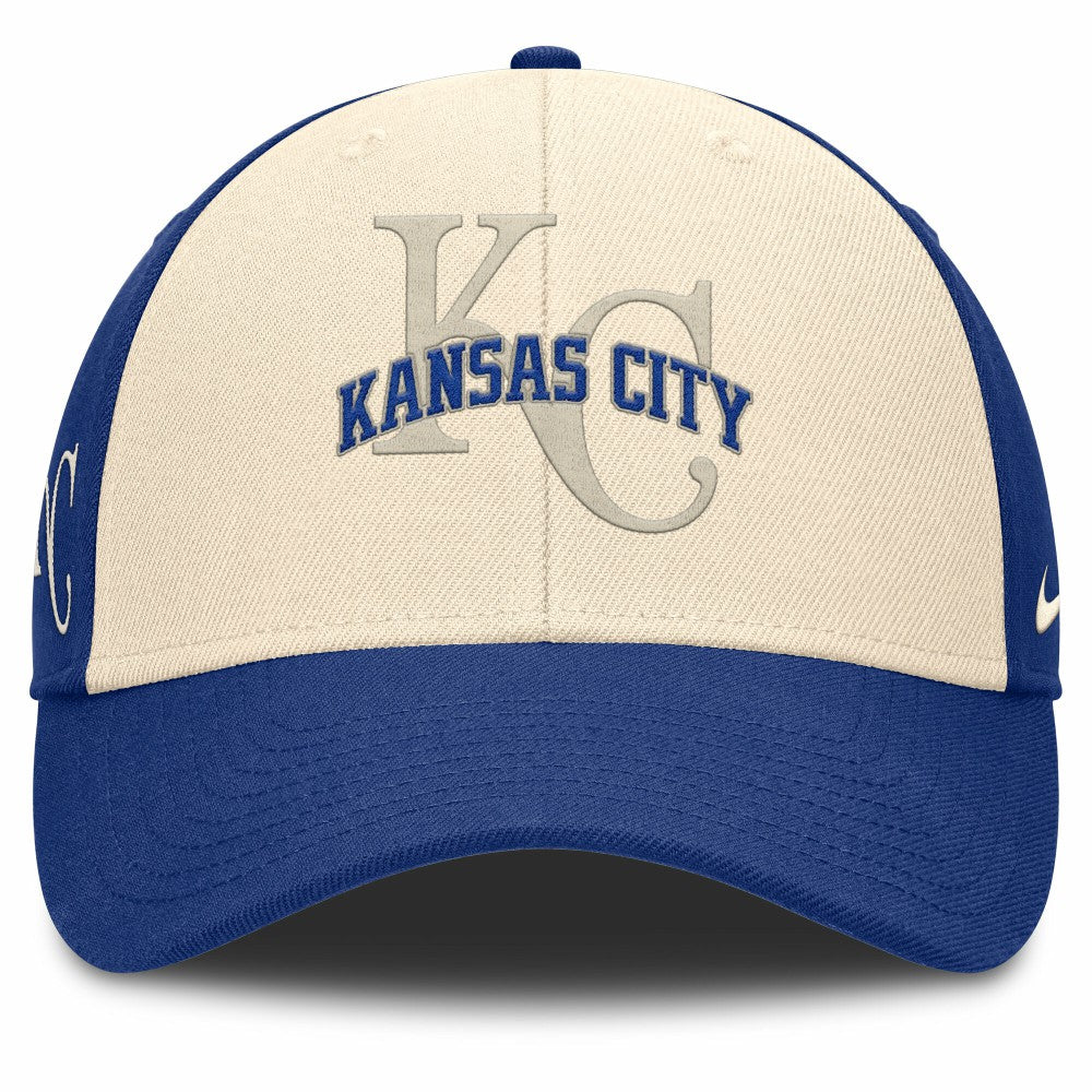Kansas City Royals Statement Club Performance Adjustable Hat Royal/Natural | Nike