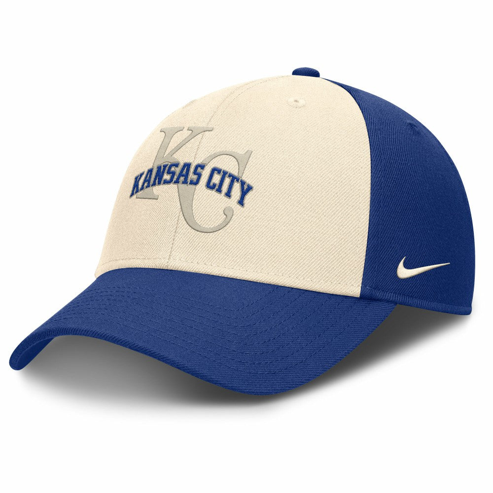 Kansas City Royals Statement Club Performance Adjustable Hat Royal/Natural | Nike