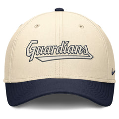 Cleveland Guardians Statement Rise Performance Flex Hat Natural/Navy | Nike