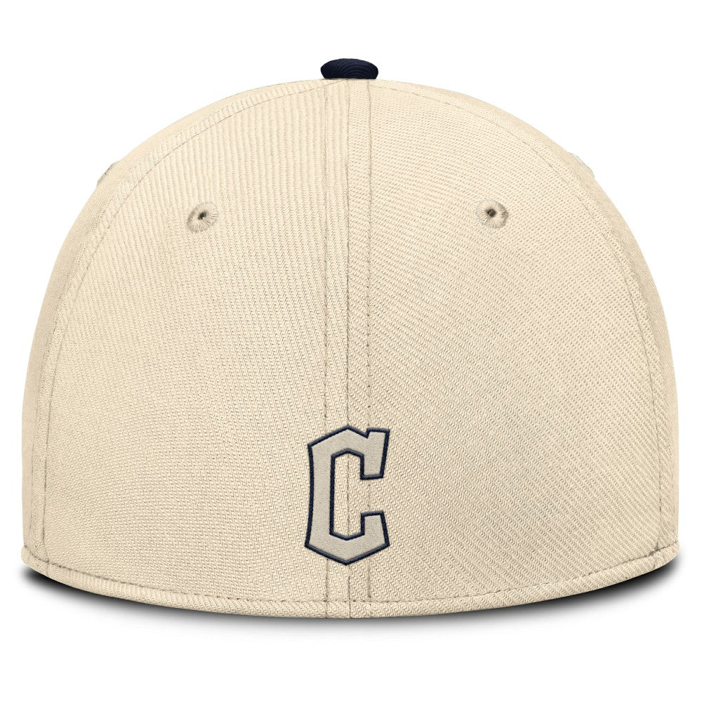 Cleveland Guardians Statement Rise Performance Flex Hat Natural/Navy | Nike