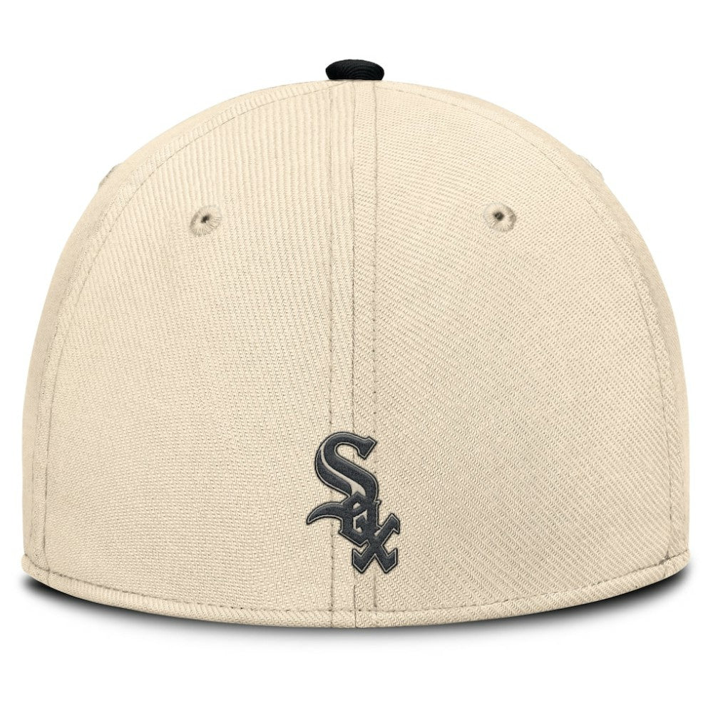 Chicago White Sox Statement Rise Performance Flex Hat Natural/Black | Nike
