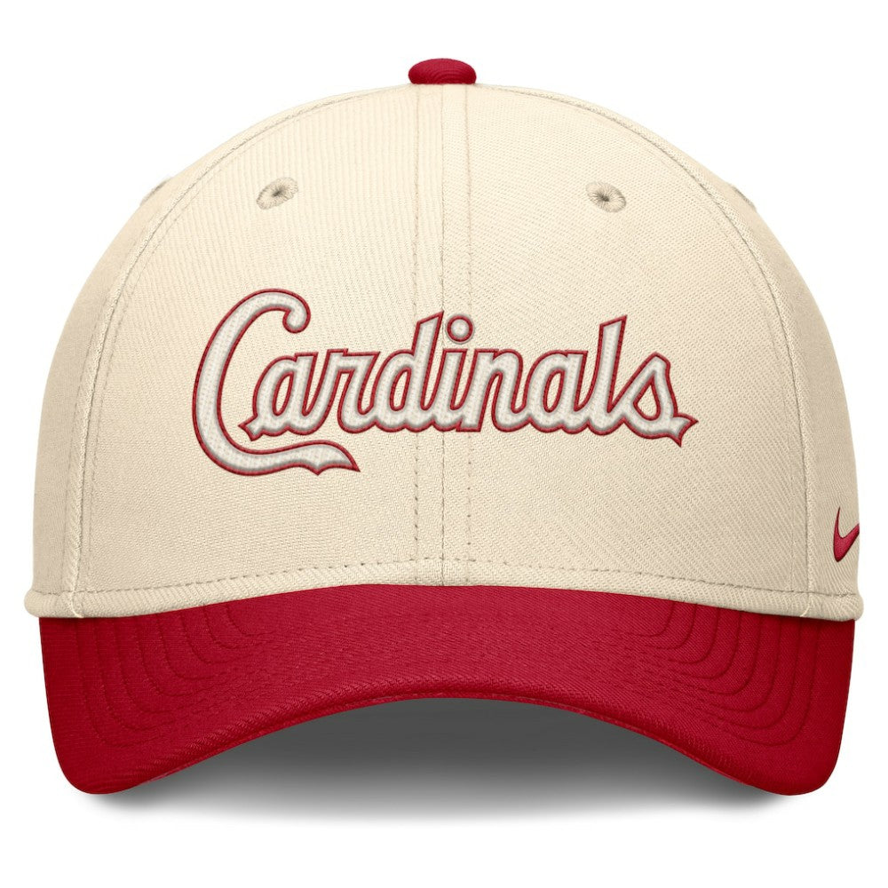 St. Louis Cardinals Statement Rise Performance Flex Hat Natural/Red | Nike