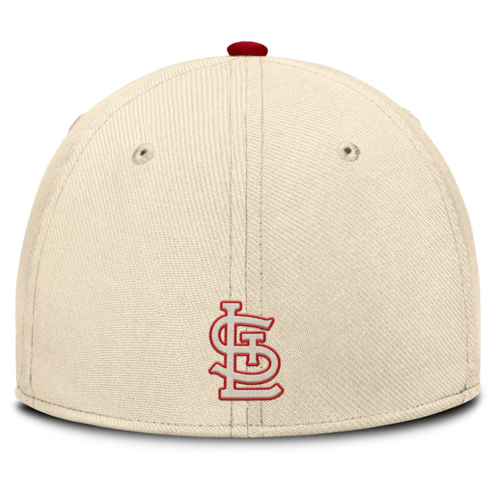 St. Louis Cardinals Statement Rise Performance Flex Hat Natural/Red | Nike