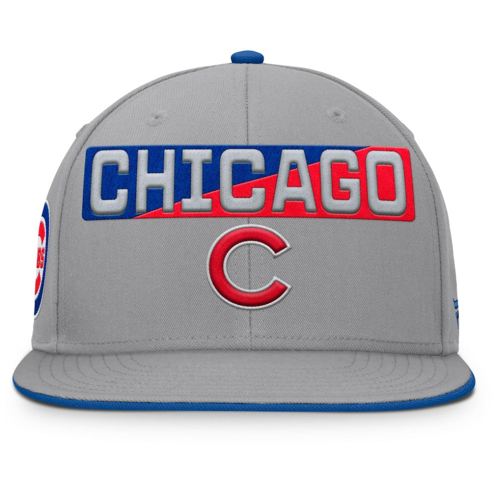 Chicago Cubs Punchout Snapback Hat Gray