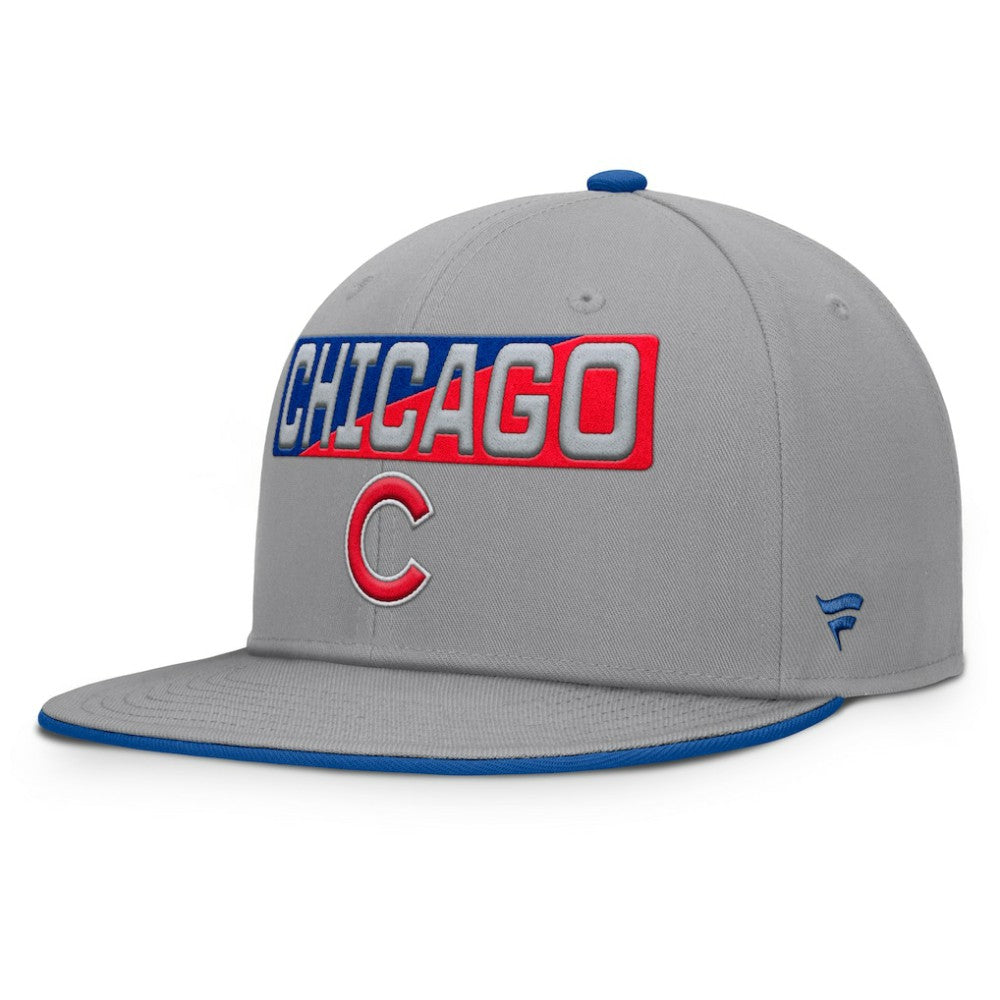 Chicago Cubs Punchout Snapback Hat Gray