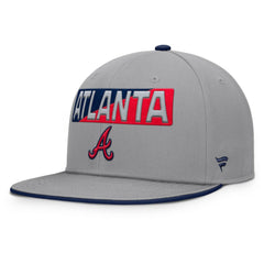 Atlanta Braves Punchout Snapback Hat Gray