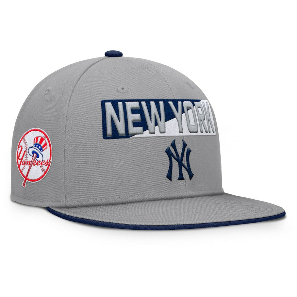 New York Yankees Punchout Snapback Hat Gray