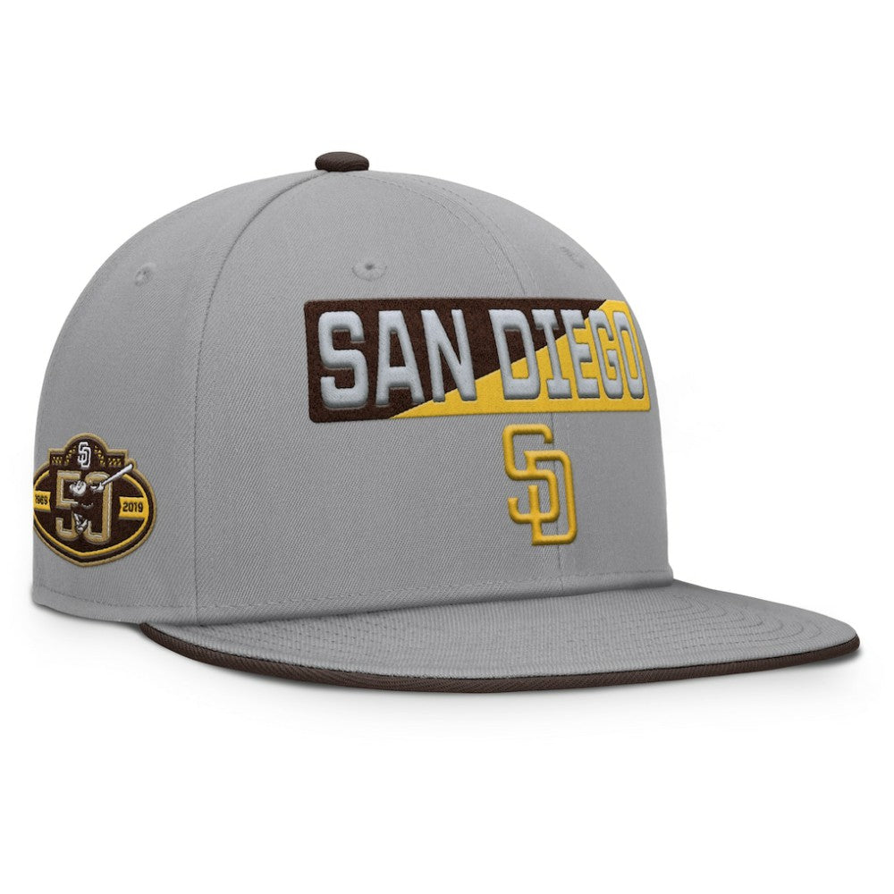 San Diego Padres Punchout Snapback Hat Gray