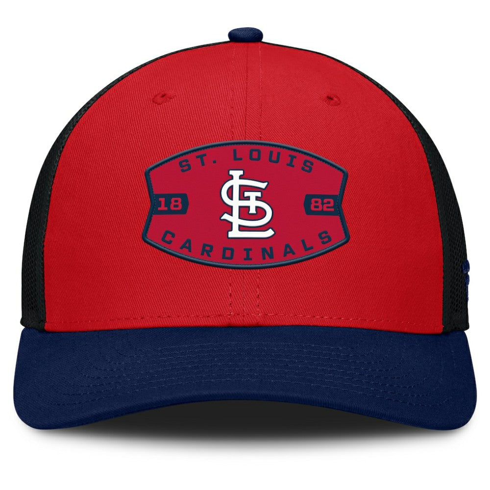 St. Louis Cardinals Cutoff Adjustable Trucker Hat Red/Navy