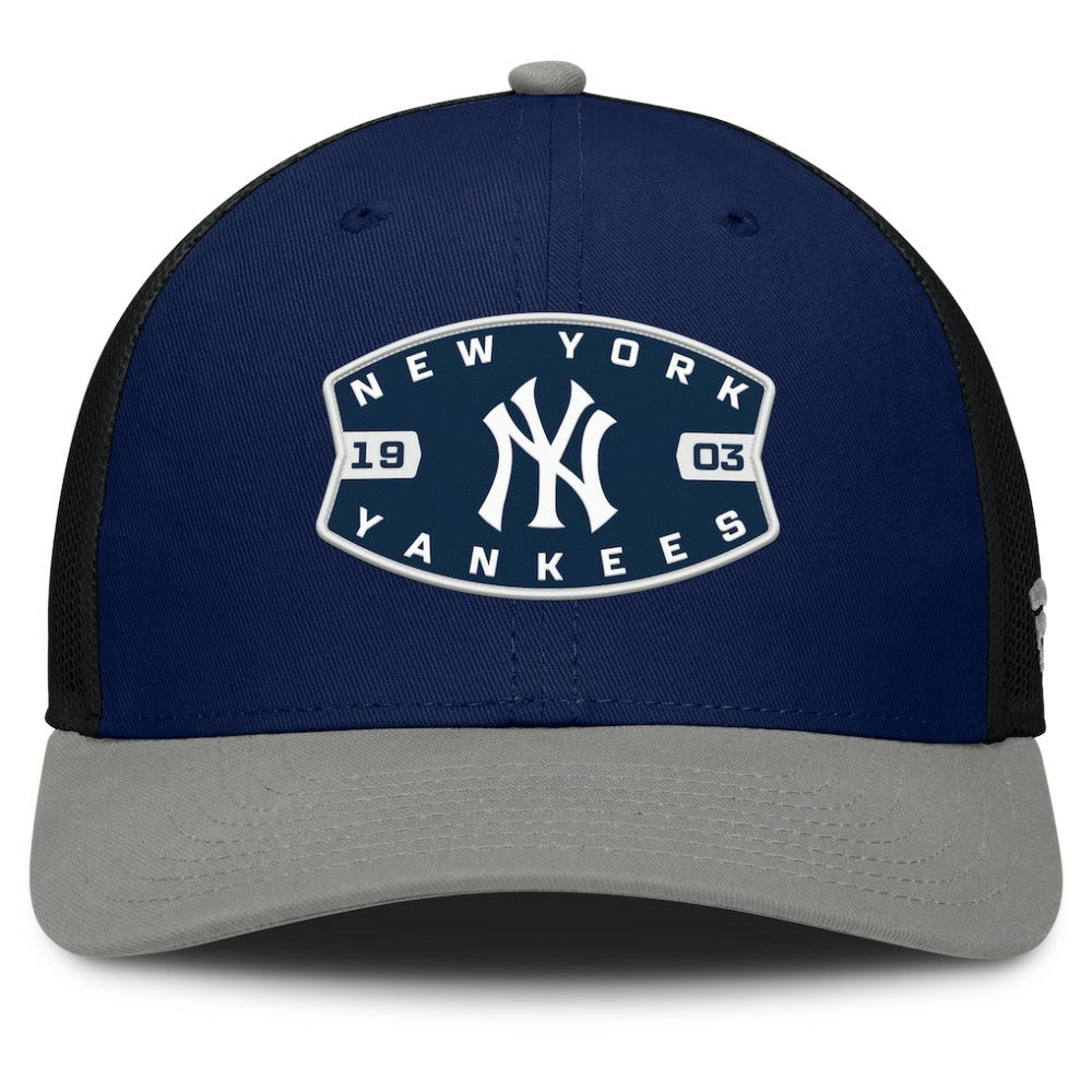 New York Yankees Cutoff Adjustable Trucker Hat Navy/Gray