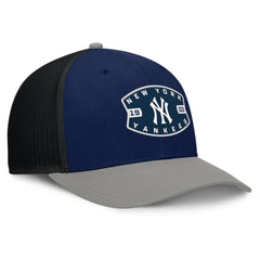 New York Yankees Cutoff Adjustable Trucker Hat Navy/Gray