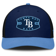 Tampa Bay Rays Cutoff Adjustable Trucker Hat Navy/Light Blue
