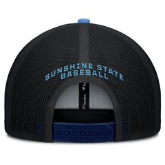 Tampa Bay Rays Cutoff Adjustable Trucker Hat Navy/Light Blue