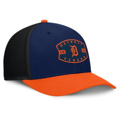 Detroit Tigers Cutoff Adjustable Trucker Hat Navy/Orange