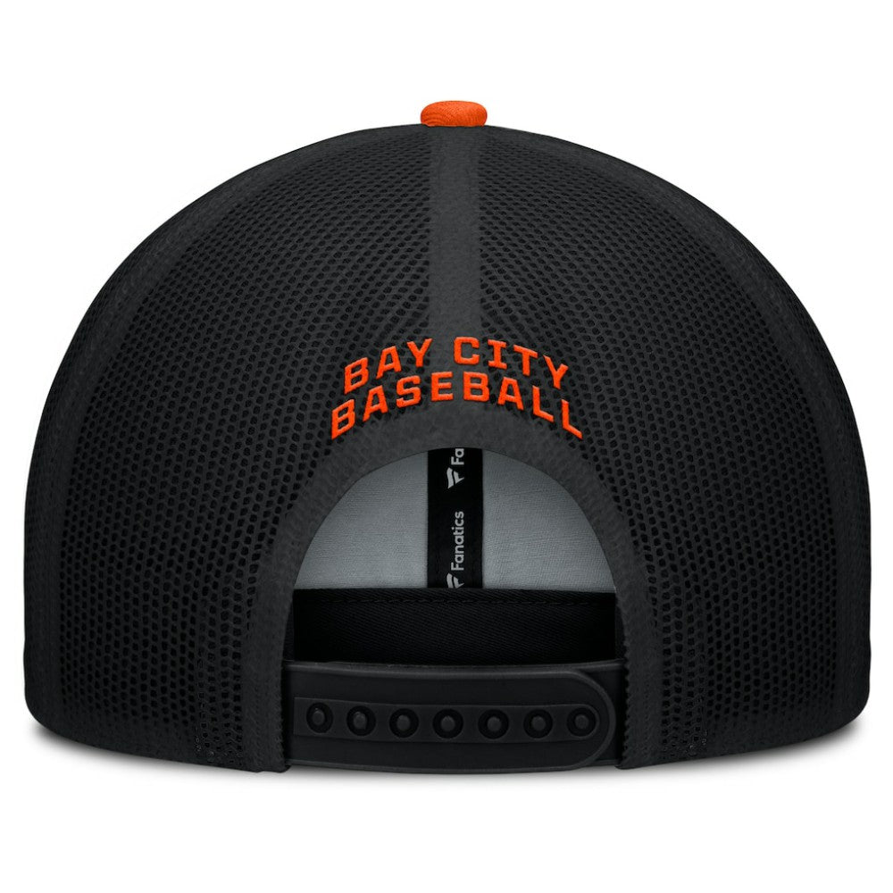 San Francisco Giants Cutoff Adjustable Trucker Hat Black/Orange