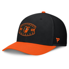 Baltimore Orioles Cutoff Adjustable Trucker Hat Black/Orange