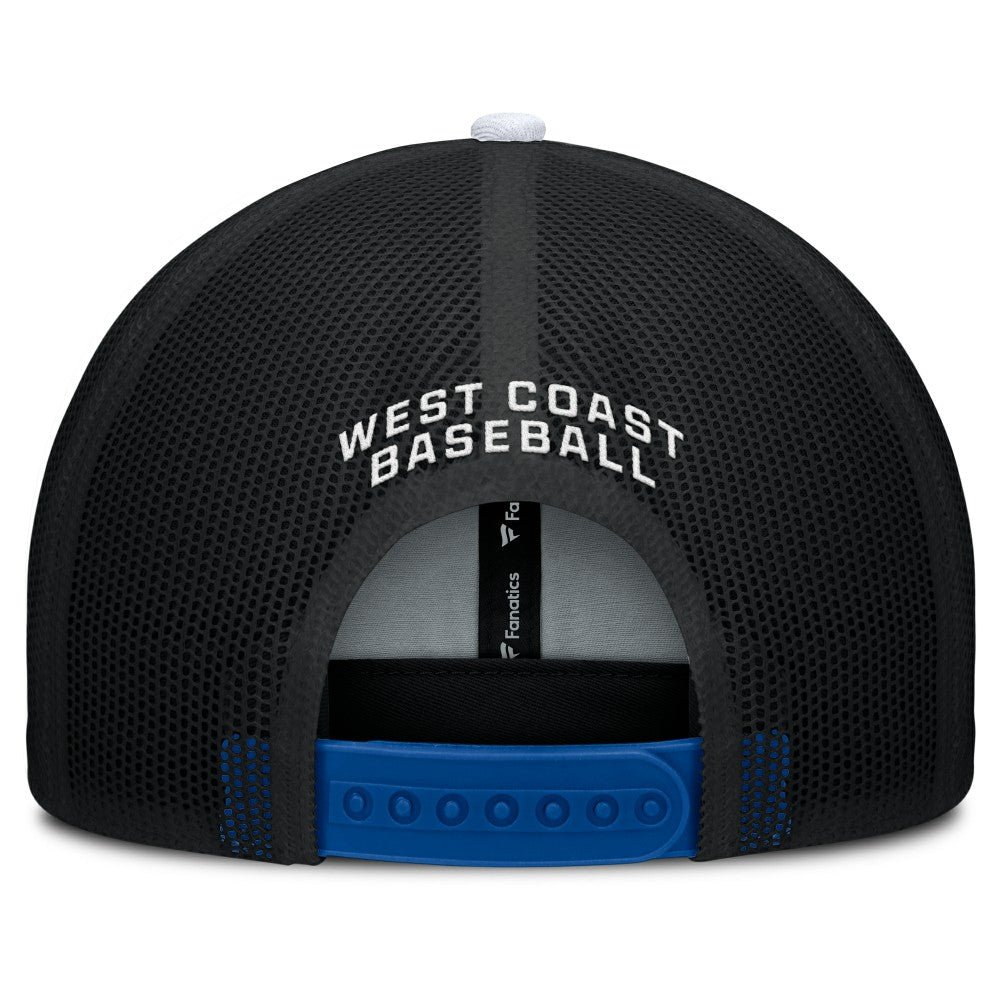 Los Angeles Dodgers Cutoff Adjustable Trucker Hat Royal/White