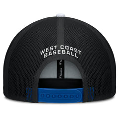 Los Angeles Dodgers Cutoff Adjustable Trucker Hat Royal/White
