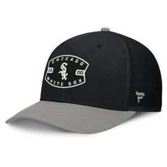 Chicago White Sox Cutoff Adjustable Trucker Hat Black/Gray