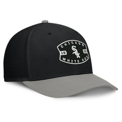 Chicago White Sox Cutoff Adjustable Trucker Hat Black/Gray