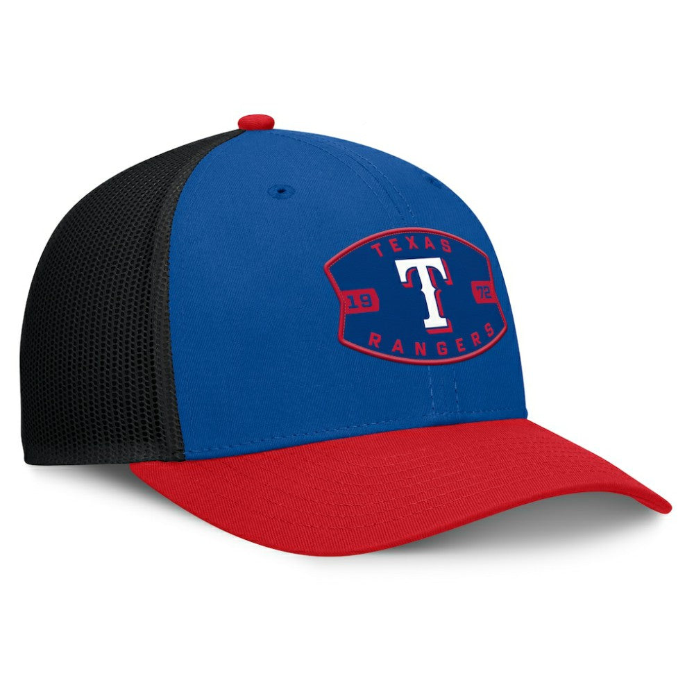 Texas Rangers Cutoff Adjustable Trucker Hat Royal/Red