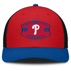 Philadelphia Phillies Cutoff Adjustable Trucker Hat Red/Royal
