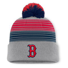 Boston Red Sox Balk Cuffed Knit Hat with Pom Gray