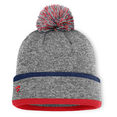 St. Louis Cardinals Backstop Cuffed Knit Hat with Pom Heather Gray