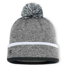 Chicago White Sox Backstop Cuffed Knit Hat with Pom Heather Gray