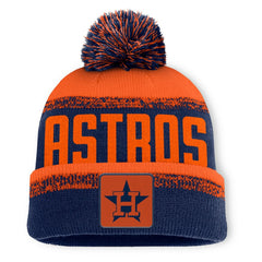 Houston Astros No-Doubter Cuffed Knit Hat with Pom Navy/Orange