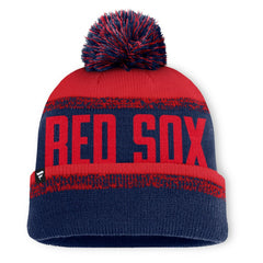 Boston Red Sox No-Doubter Cuffed Knit Hat with Pom Navy/Red