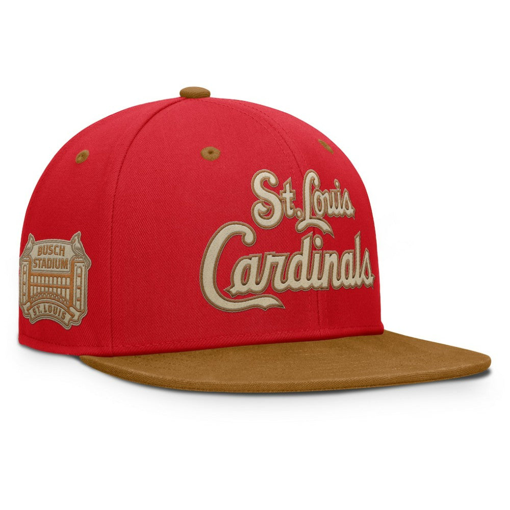 St. Louis Cardinals Splinter Fitted Hat Red/Tan