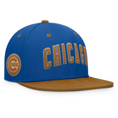 Chicago Cubs Splinter Fitted Hat Royal/Tan