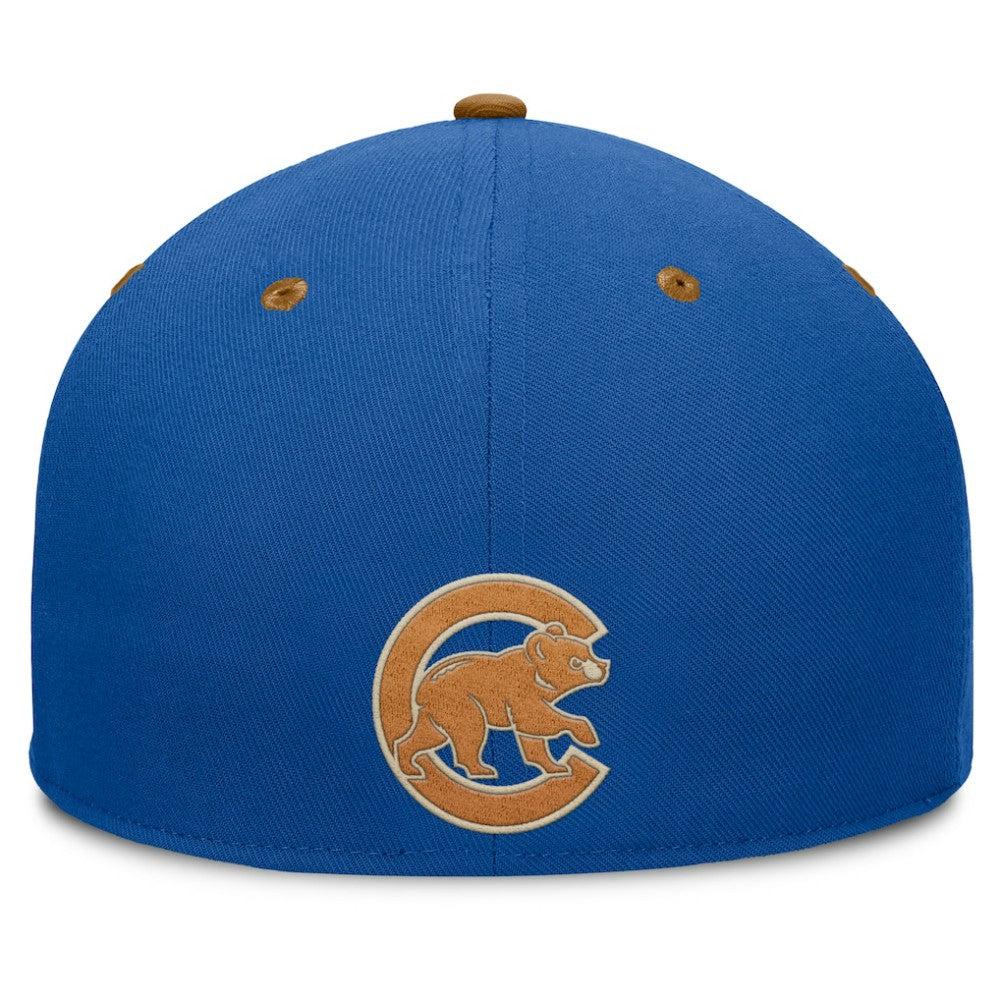 Chicago Cubs Splinter Fitted Hat Royal/Tan