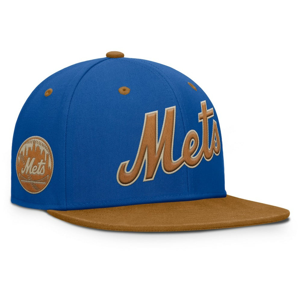 New York Mets Splinter Fitted Hat Royal/Tan