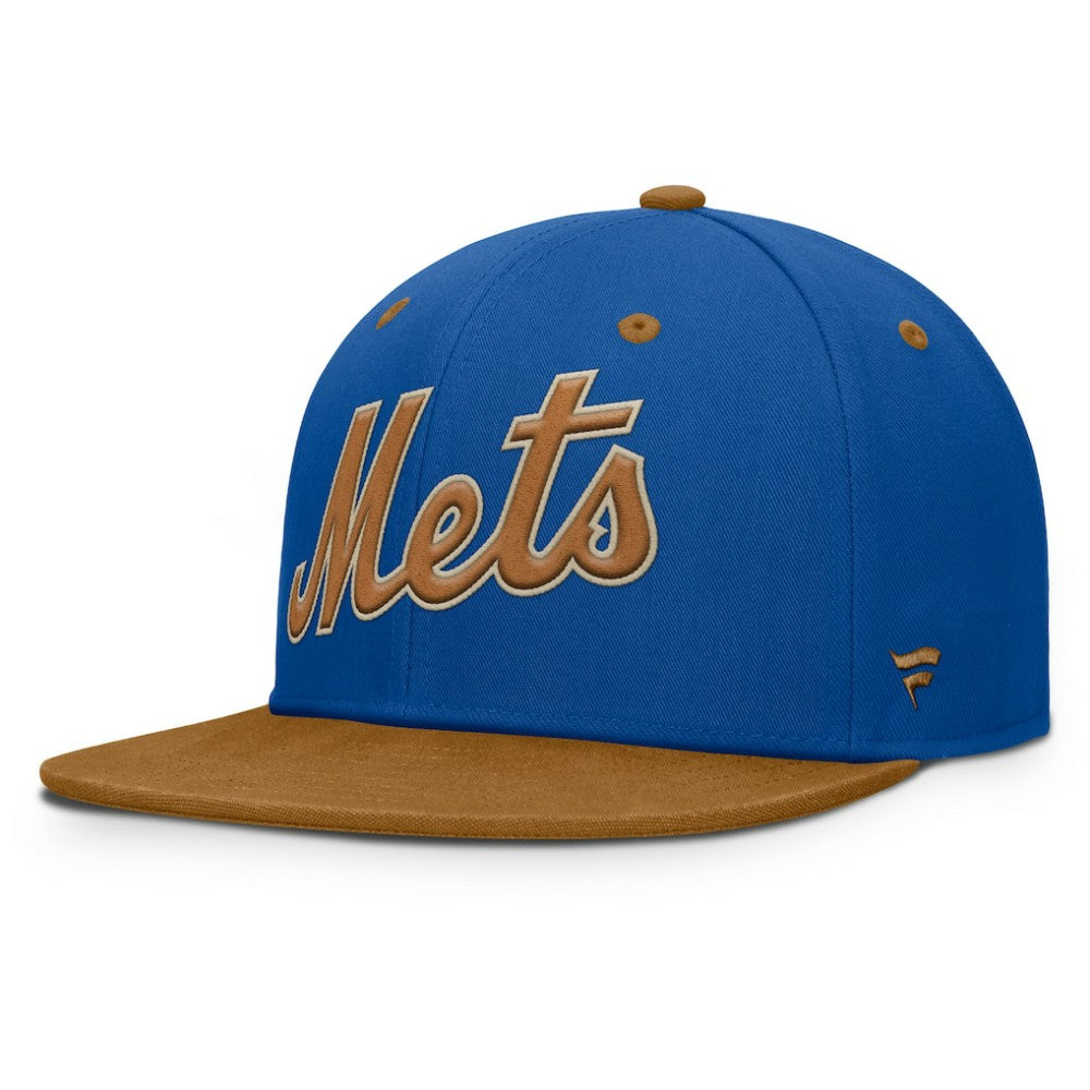 New York Mets Splinter Fitted Hat Royal/Tan