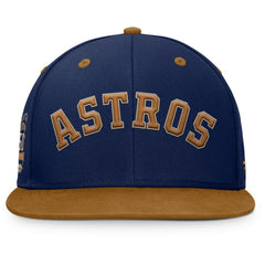 Houston Astros Splinter Fitted Hat Navy/Tan