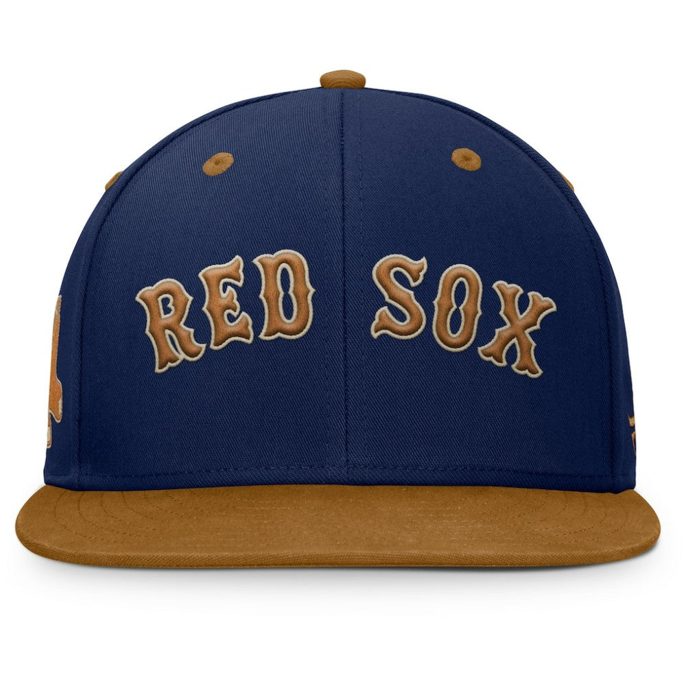 Boston Red Sox Splinter Fitted Hat Navy/Tan