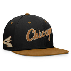 Chicago White Sox Splinter Fitted Hat Black/Brown