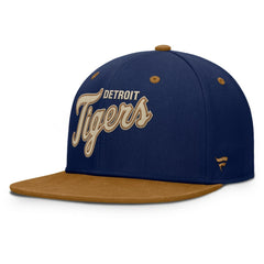 Detroit Tigers Splinter Fitted Hat Navy/Tan