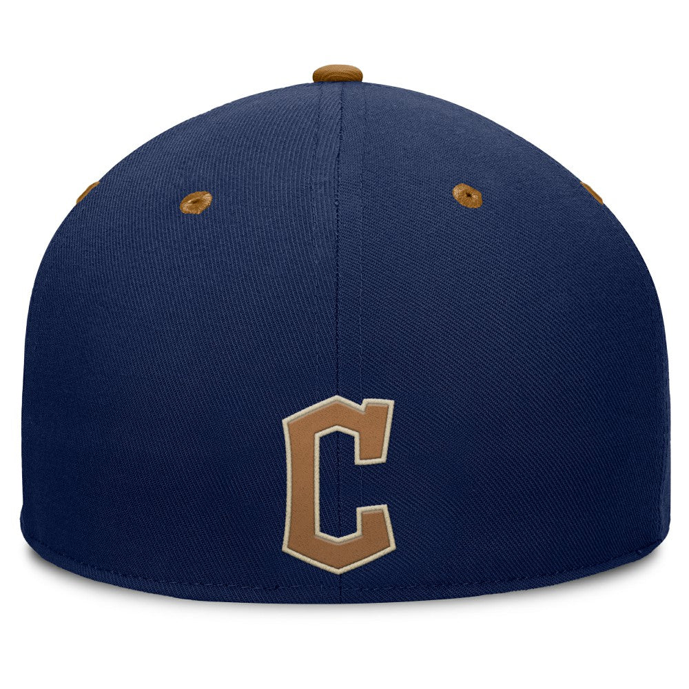 Cleveland Guardians Splinter Fitted Hat Navy/Tan