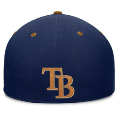 Tampa Bay Rays Splinter Fitted Hat Navy/Tan