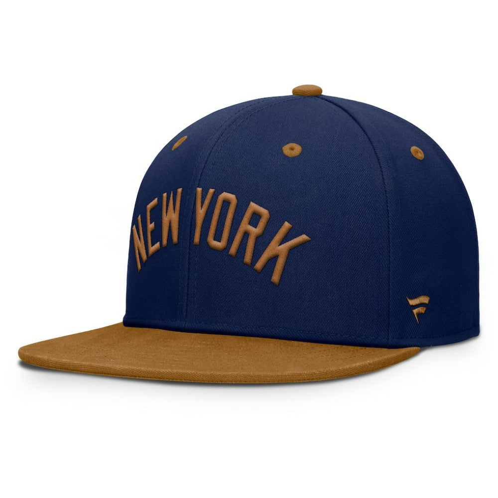 New York Yankees Splinter Fitted Hat Navy/Tan