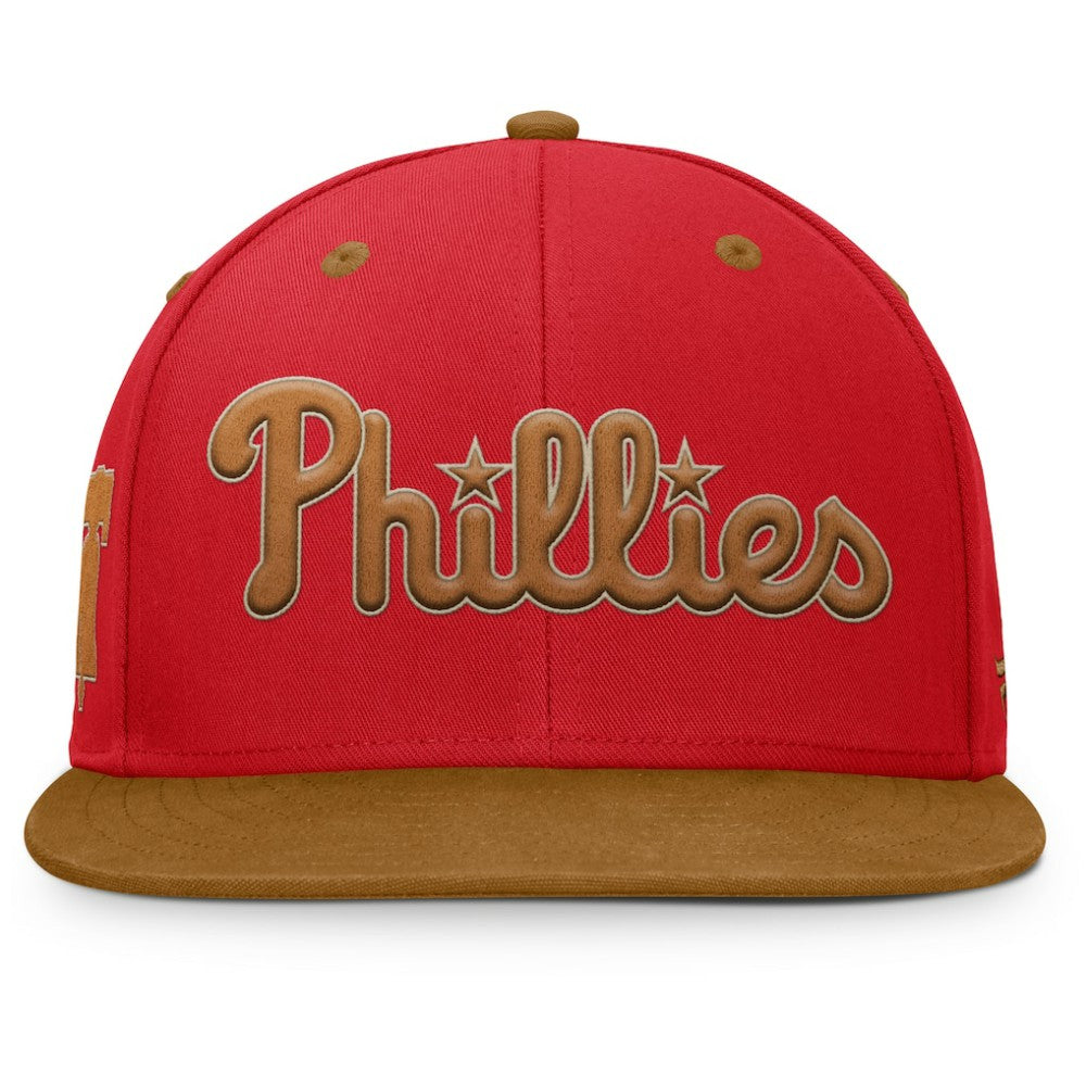 Philadelphia Phillies Splinter Fitted Hat Red/Tan