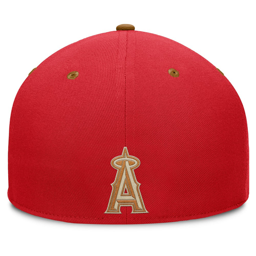 Los Angeles Angels Splinter Fitted Hat Red/Tan