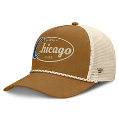Chicago Cubs A-Frame Trucker Adjustable Hat Brown